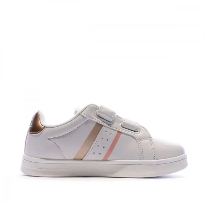 Baskets Blanche Rose/Bronze Fille Kappa Logo Alpha 2V - KAPPA - Enfant - Fille - Synthétique - Plat-1