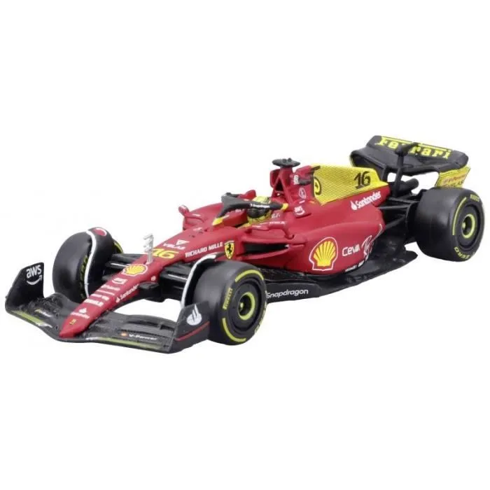 Modèle réduit de voiture - Bburago - F1 Ferrari F1-75 2022 - Échelle 1:24 - Multicolore - Pour enfants-0
