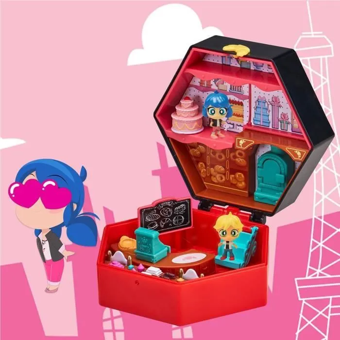 BANDAI - Miraculous Ladybug - Mini univers Chibi Boulangerie - Mini figurines Marinette et Adrien incluses - P50551-7