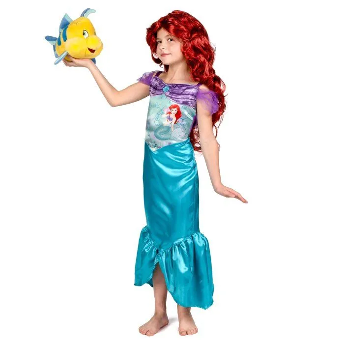 Déguisement Petite Sirène Ariel Classique Fille - LIRAGRAM ESPAÑA, S.L.L. - 7 ans - Noir-4
