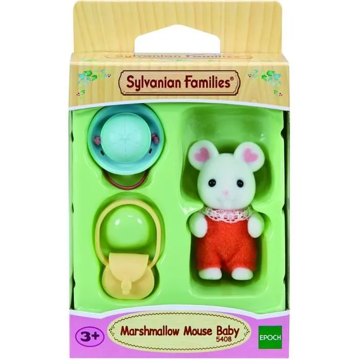 Sylvanian Families 5408 : Le bébé souris marshmallow-0