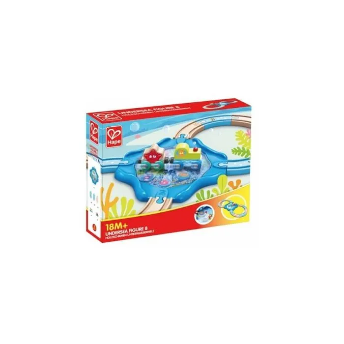 Train en bois du monde sous-marin HAPE - Set de 2 wagons aimantés - Pour enfant de 18 mois et plus-1
