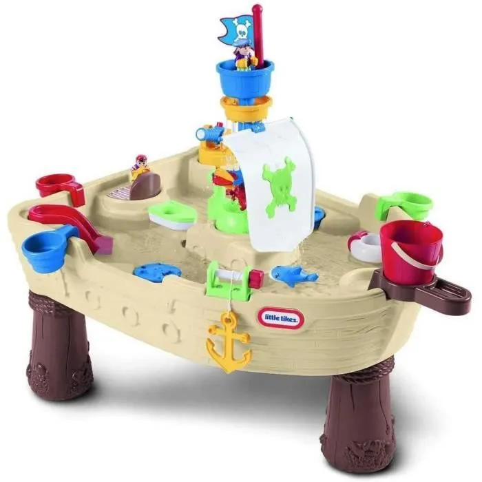 Little Tikes - Table de Jeux d'Eau - Bateau Pirates-0