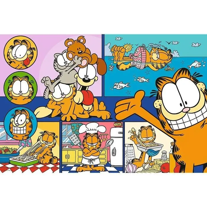 Puzzle 100 pieces : Garfield le paresseux-1