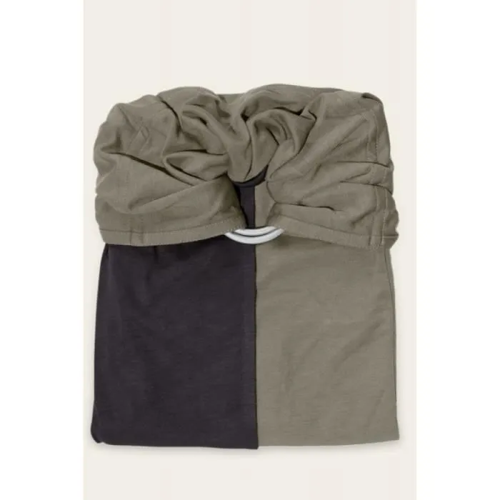 je porte mon bébé Petite Echarpe sans Nœud Anthracite/Olive-0