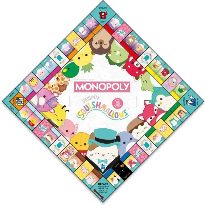 Monopoly Squishmallows - Jeu de société - WINNING MOVES - Monopoly avec les peluches Squishmallows.-2