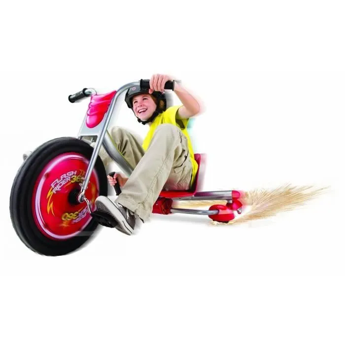 Tricycle enfant FlashRider 360 - RAZOR - Rouge - Tourne à 360° et fait jaillir des étincelles-1