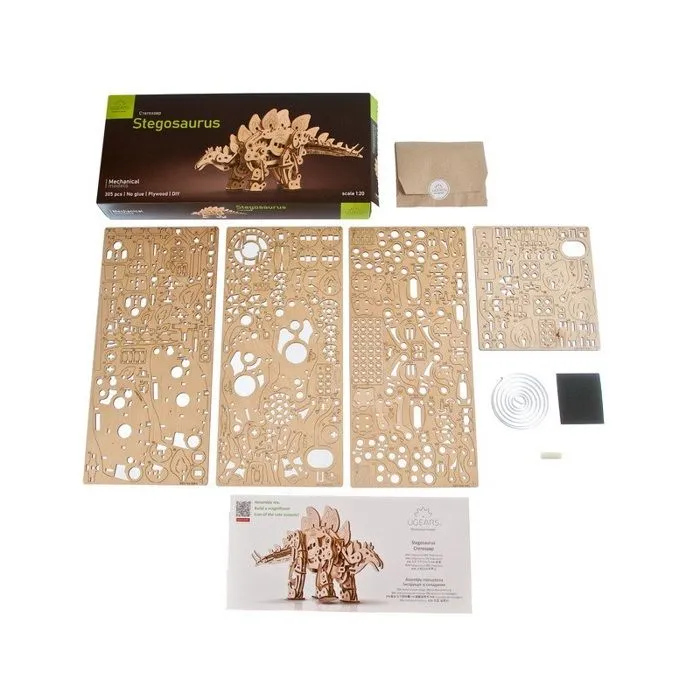 Stegosaurus - Ugears - Puzzle 3D en bois-1
