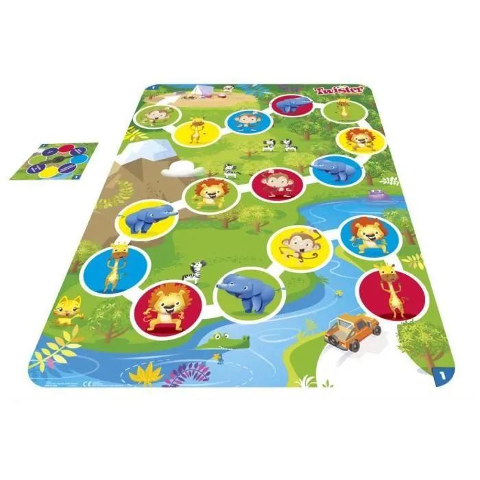 Twister Junior - tapis réversible 2-en-1 évolutif - Jeu de société junior - Hasbro Gaming-2
