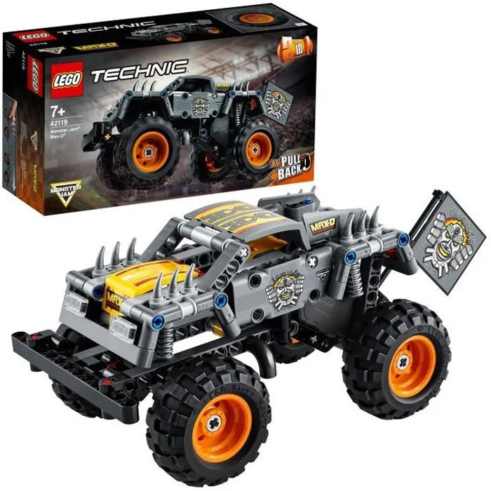 LEGO® Technic 42119 Monster Jam Max-D, Jouet Truck, Quad, Cascade de Voiture, 7 Ans et Plus-0