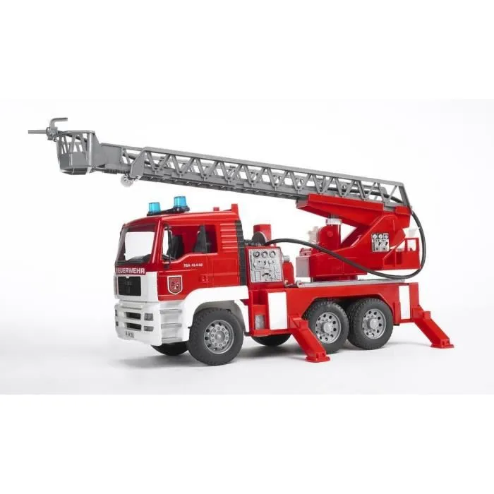 Jouet - BRUDER - Camion de pompier MAN TGA avec échelle et pompe à eau - Rouge - Pour enfant à partir de 4 ans-0