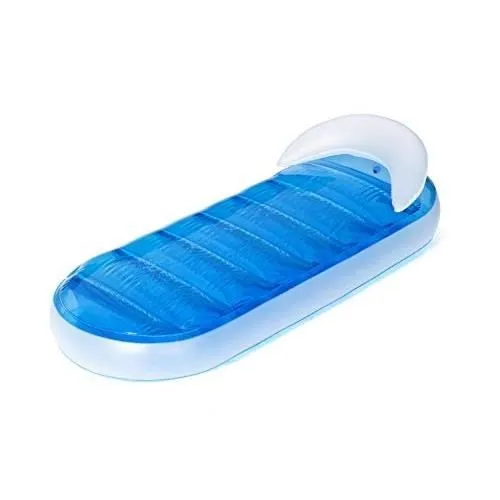 Matelas Flottant - BESTWAY - Chaise Longue Gonflable - Appui-tête - Vinyle Résistant - 2 Chambres à Air-0