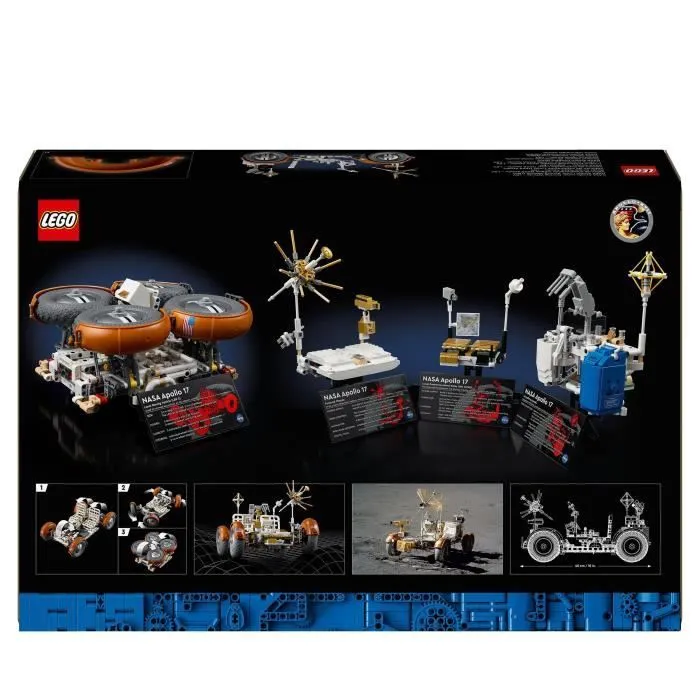 LEGO® Technic 42182 Véhicule d’Exploration Lunaire NASA Apollo - LRV Rover Spatial Adultes-5
