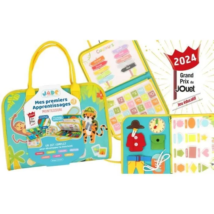 Pochette d'Activitées - Montessori - JADE - Jeu Educatif - Voyage - Sensoriel - Jeu Pour Enfant - Design Français-2