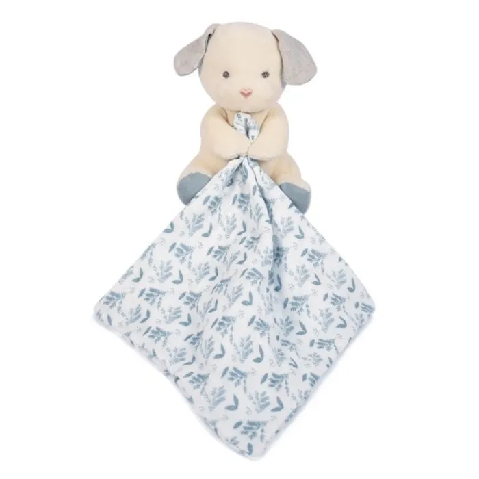 Doudou en coton Bio Chien avec mouchoir bleu - Doudou et Compagnie - Mixte - 0 mois - Naissance - Doudou - Bleu-2