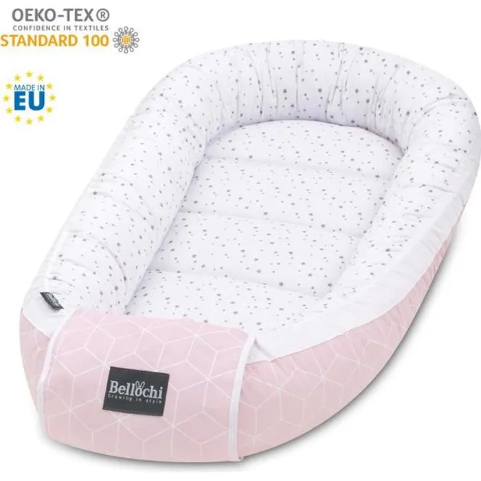 Réducteur de lit bébé Bellochi - Aurora - 100% coton - 90x60cm-0