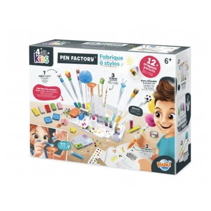 Fabrique à stylos - Buki France - Station de customisation - 12 crayons - 7 stylos - 6 ans et plus-0