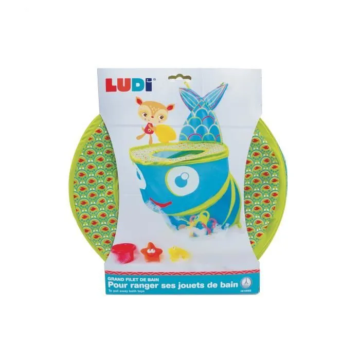 LUDI Grand Filet Bébé de Bain Poisson-1