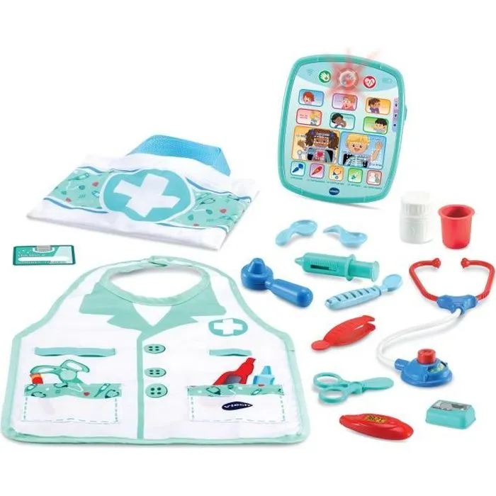 VTECH - 1,2,3 Imite-Moi - Kit Apprenti Docteur Électronique - Jouet d'Imitation Enfant-0