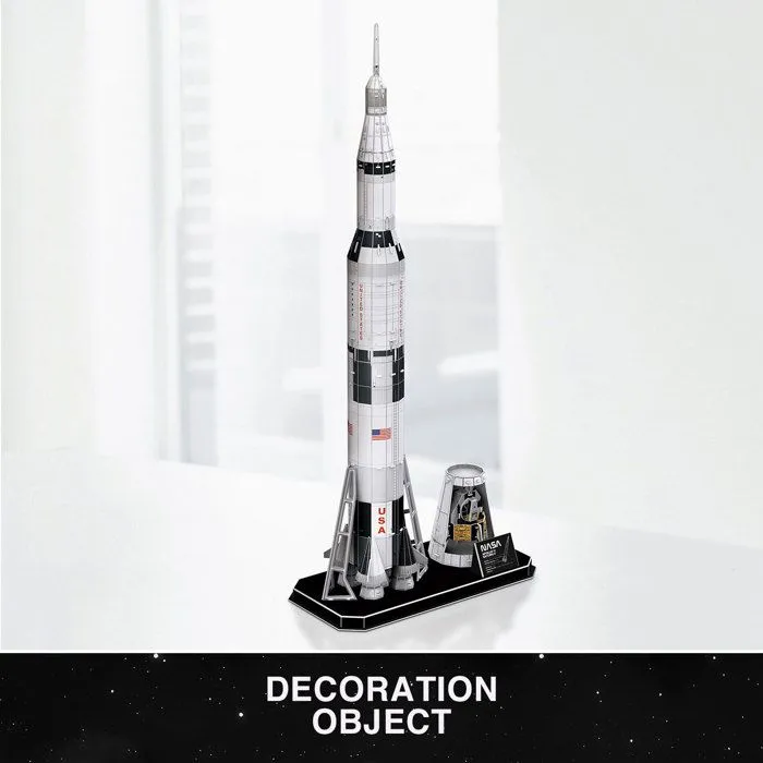 Puzzle 3D Apollo Saturn V Rocket, Puzzle 3D Enfant | Maquette A Construire Adulte, Cadeau Garcon 8 Ans, Maquettes Et Modélisme-1