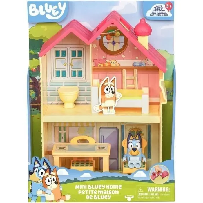 Bluey, La Mini Maison de Bluey, Figurin et maison, Univers miniature, Moose Toys-0
