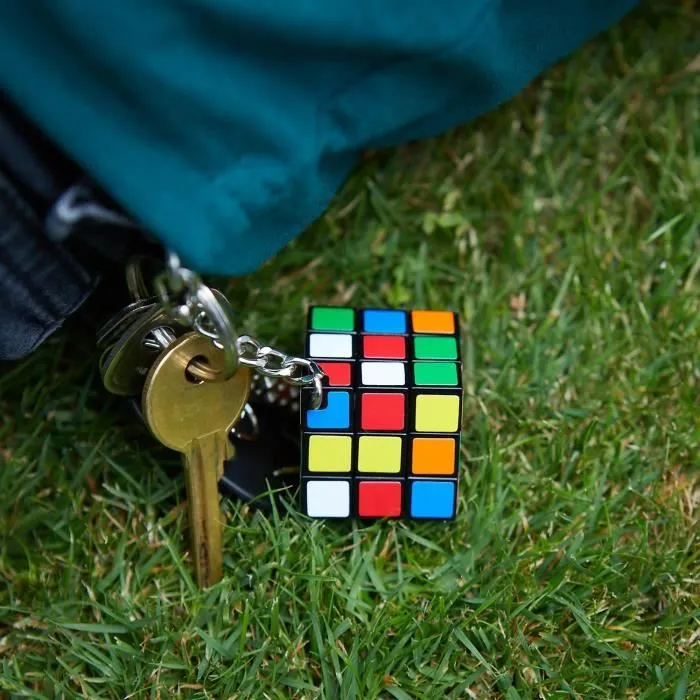 Jeu casse-tête Rubik's Cube 3x3 porte-clés - RUBIK'S - Multicolore - Adulte - Garantie 2 ans-1