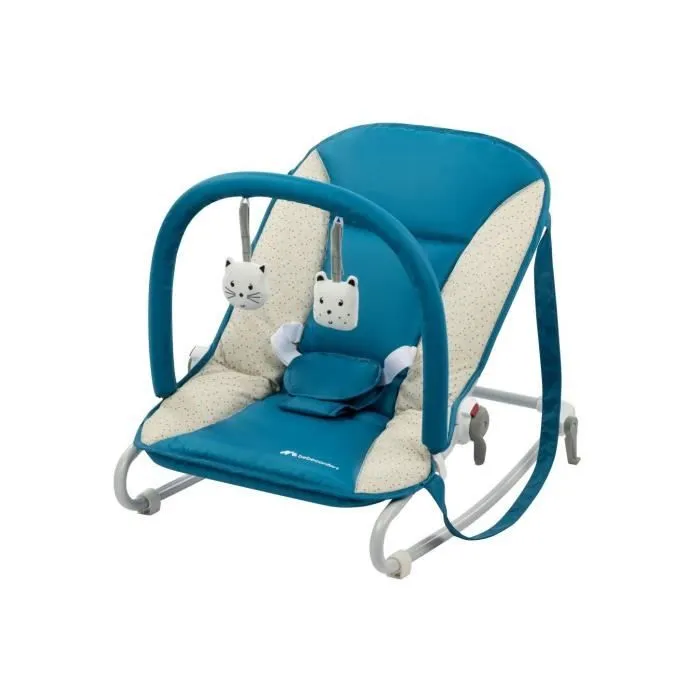 BEBECONFORT Starlight Transat bébé, inclinable, De la naissance à 9 mois (9kg), Happy Day-0