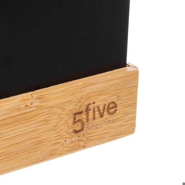 5five - corbeille bambou "bava" noir-2