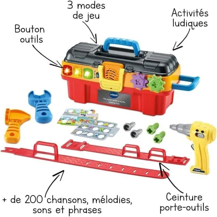 VTECH - 1,2,3 Imite-Moi - Ma Super Boite à Outils Interactive-3