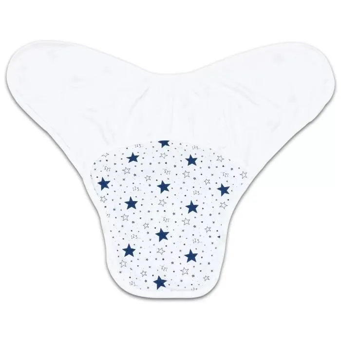 Bellochi Lot de 2 Couverture Emmaillotage Bebe Lange D'emmaillotage 0-3 mois - Coton Doux et Délicat - Bleu-1