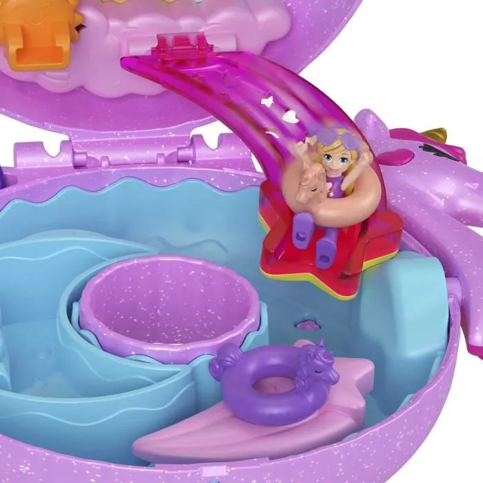 Coffret Bouée Licorne - Polly Pocket - HKV34 - Mini Poupée et Accessoires-2