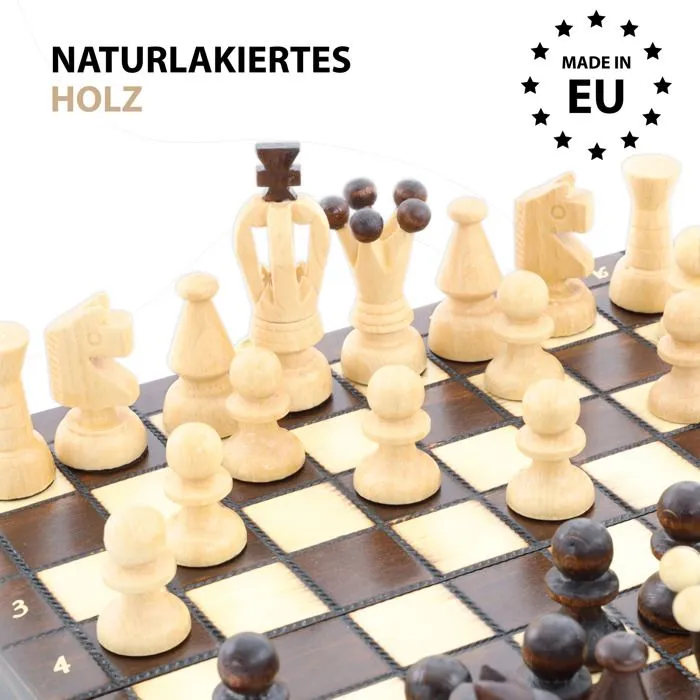 Jeu d'échecs en bois - AMAZINGGIRL - Chess - 2 joueurs ou plus - 20 min - Jeu de plateau-1