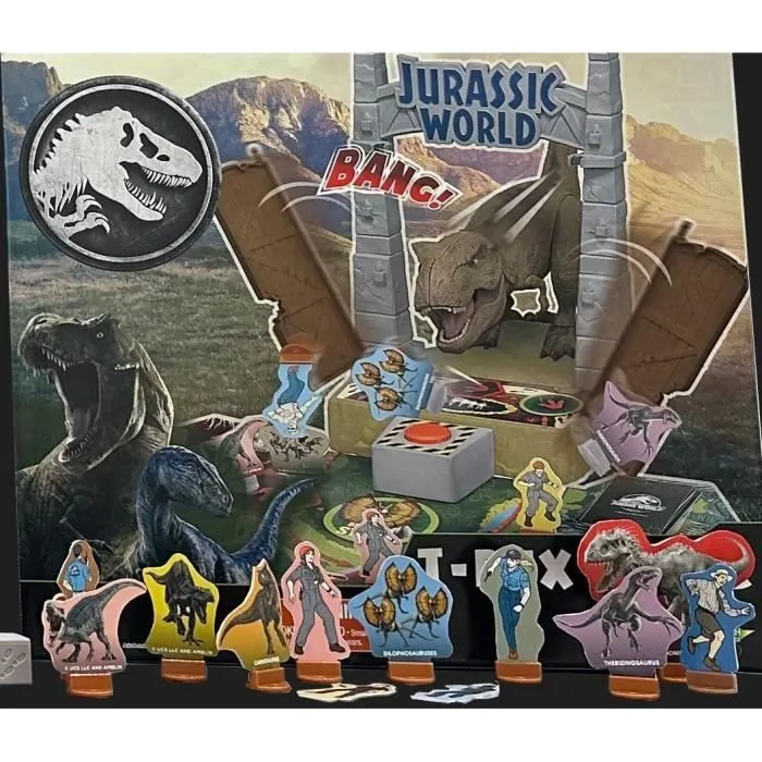 Jeu de société avec figurine T-Rex - EPOCH - Jurassic World T-Rex Escape-3