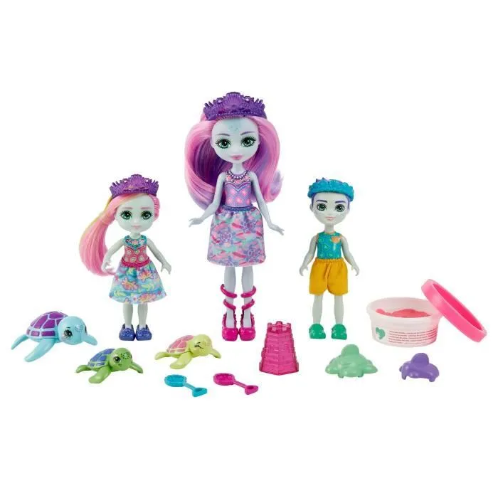 Enchantimals - Famille Tortue Et Accessoires - Poupée-1