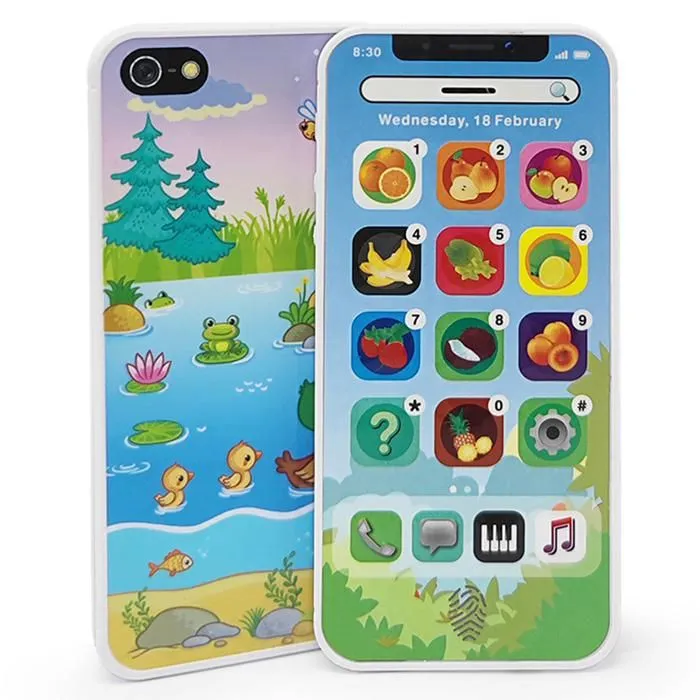 Jouet éducatif - TD® - Téléphone mobile simulé - Éducation précoce - Chansons interactives - Portable-0