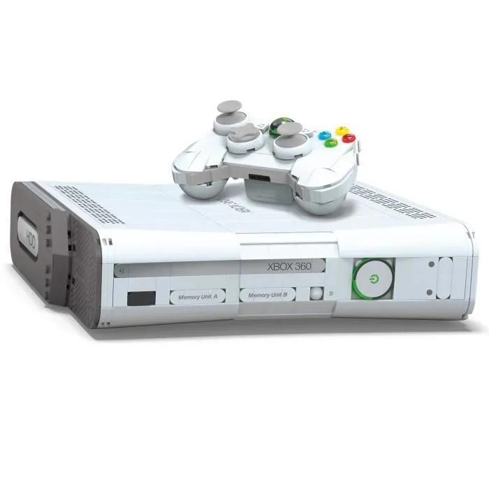 Coffret de Construction - MEGA - Réplique Xbox 360 - 1342 pièces - Manette avec LED - Pour Adultes-6