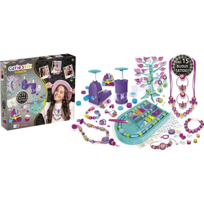 Cutie Stix - Atelier Bijoux De Créateur - Activités Artistiques - Création de Bijoux - Dès 6 ans - Lansay-2