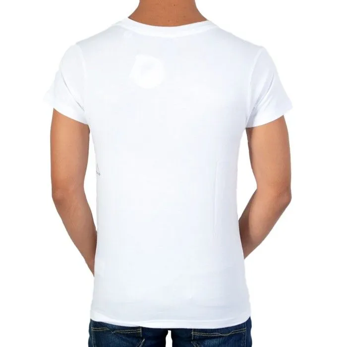 Tee Shirt Manches Courtes Little Eleven Paris Avenue SS Blanc - Blanc-1