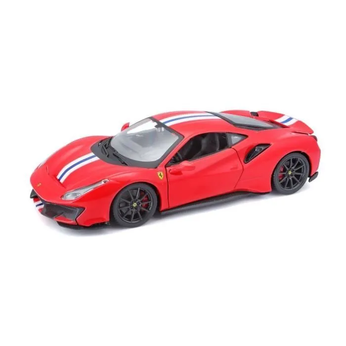 Véhicule miniature BBURAGO 1/24 FERRARI - 488 Pista - Rouge - Pour enfant de 3 ans et plus-5
