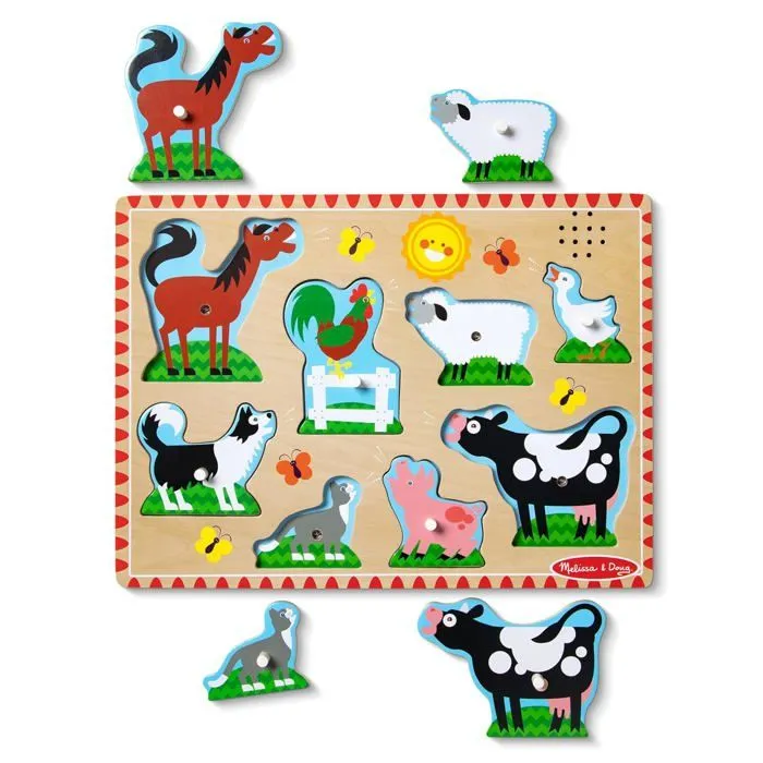 Melissa & Doug - Puzzle sonore animaux de la ferme-2