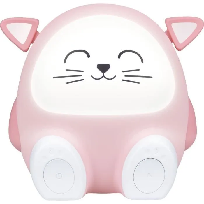 Enceinte lumineuse & veilleuse - BIGBEN - Chat - Bluetooth 5.0, 15W, Veilleuse réglable, Minuterie, Batterie USB-C-8
