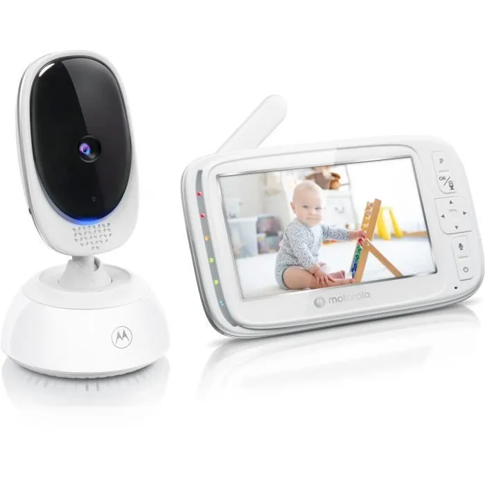 Moniteur vidéo Wi-fi - MOTOROLA - VM85 - 5" - 300 m - Connecté - Ecran - Infrarouge - Blanc-3