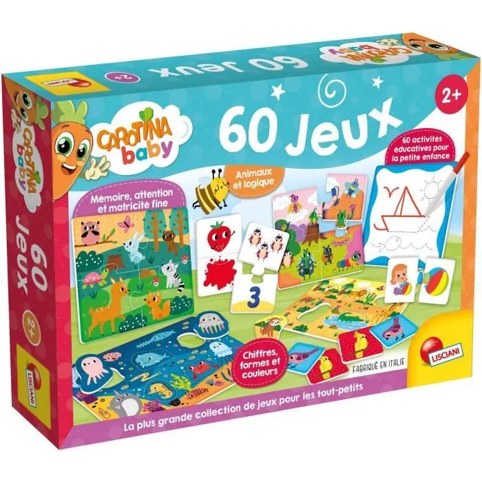 Jeu éducatif - LISCIANI - Carotina Baby - 60 activités - Mémoire et logique - Découverte des bases - Dès 2 ans-0