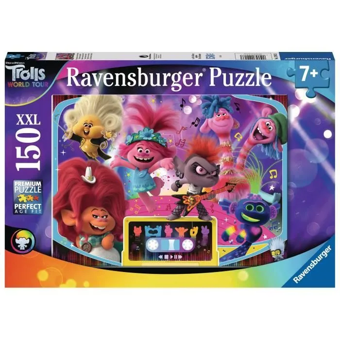 Puzzle 150 pièces XXL Les Trolls 2 - Ravensburger - Dessins animés et BD - Mixte-0