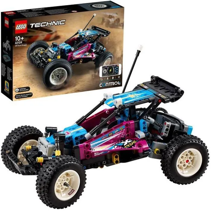 LEGO® 42124 Technic Buggy Tout-Terrain Set avec Appli CONTROL+ Jouet Voiture Télécommandée pour Enfants-0