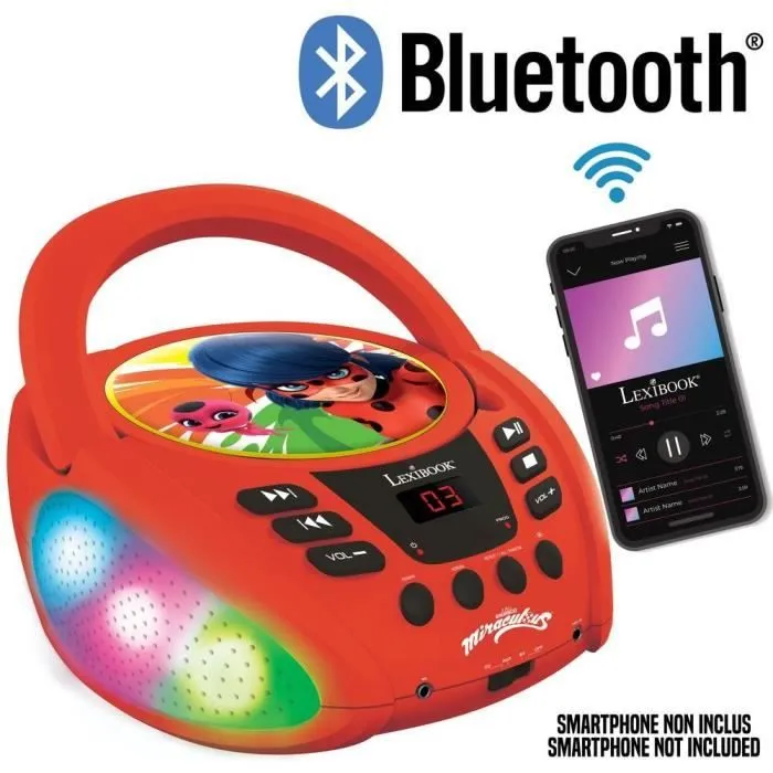 Lecteur CD Bluetooth lumineux Miraculous-2