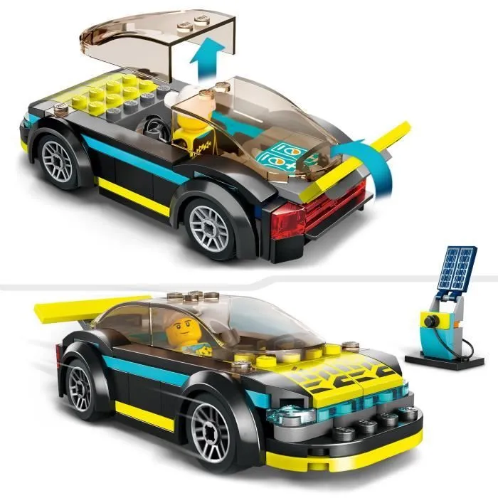 LEGO® City 60383 La Voiture de Sport Électrique, Jouet Enfants 5 Ans, Set de Voiture de Course-3