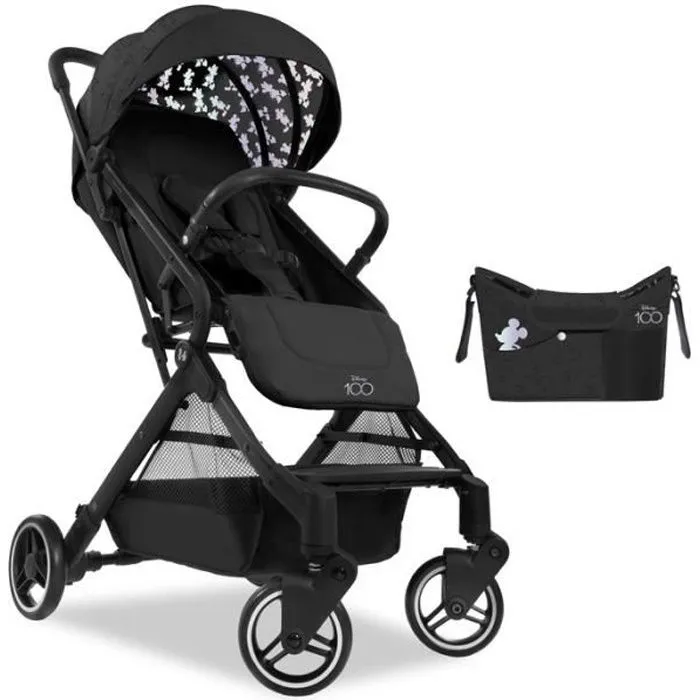Poussette citadine - HAUCK - Travel N Care Set Bois Disney - 4 roues - Noir et blanc-0