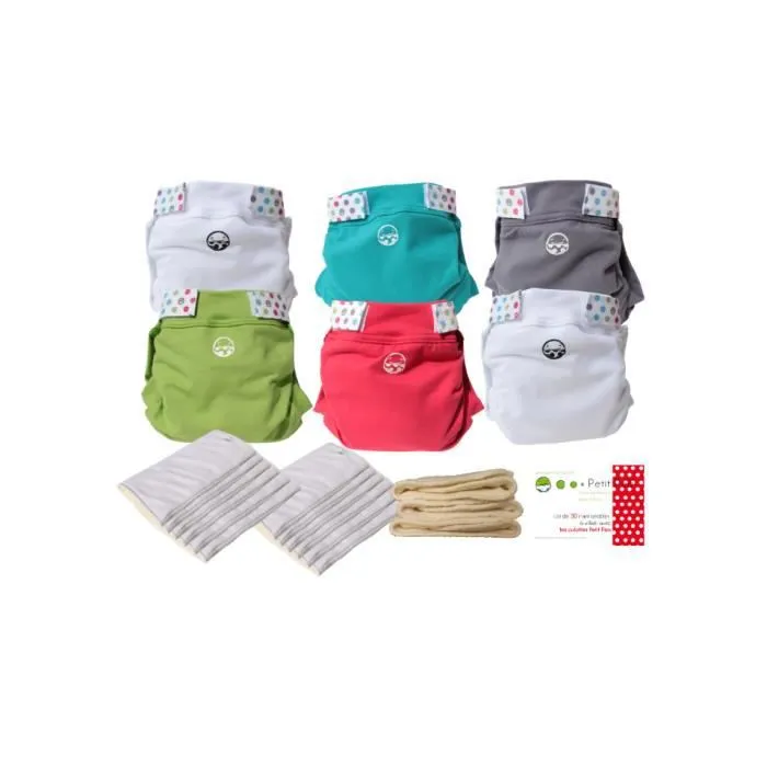 Pack Couches Lavables Complet - Petit Pea Taille L (10-16 kg)-0