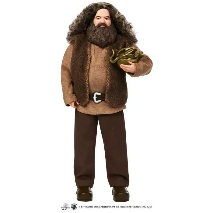 Poupée Rubeus Hagrid 30 cm - Harry Potter - Figurine articulée avec bébé dragon Norbert-4
